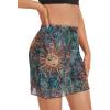imageFloerns Womens Stretchy Elastic Waist Print Boho Mini SkirtA Multi