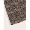imageFloerns Womens Stretchy Elastic Waist Print Boho Mini SkirtBrown Leopard