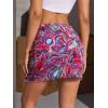 imageFloerns Womens Stretchy Elastic Waist Print Boho Mini SkirtMulti2