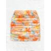 imageFloerns Womens Stretchy Elastic Waist Print Boho Mini SkirtOrange