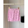 imageFloerns Womens Stretchy Elastic Waist Print Boho Mini SkirtPink Foral