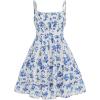 A Blue and White