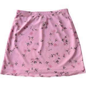 imageFloerns Womens Stretchy Elastic Waist Print Boho Mini SkirtPink Foral