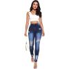 imageFloerns Womens Ripped High Waist Skinny Jeans Distressed Stretchy Curvy Denim PantsMidnight Blue