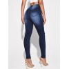imageFloerns Womens Ripped High Waist Skinny Jeans Distressed Stretchy Curvy Denim PantsMidnight Blue