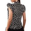 imageFloerns Womens Sleeveless Bow Tie Striped Summer Chiffon Blouse TopBlack Multi