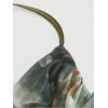 imageFloerns Womens Tie Dye Spaghetti Strap Cut Out One Shoulder Ruched Crop Cami TopGreen and Brown