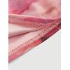 imageFloerns Womens Tie Dye Spaghetti Strap Cut Out One Shoulder Ruched Crop Cami TopLight Pink