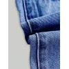 imageFloerns Girls Elastic Waist Distressed Ripped Straight Leg Denim JeansDark Blue