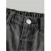 imageFloerns Girls Elastic Waist Distressed Ripped Straight Leg Denim JeansGrey