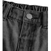 imageFloerns Girls Elastic Waist Distressed Ripped Straight Leg Denim JeansGrey