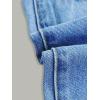 imageFloerns Girls Elastic Waist Distressed Ripped Straight Leg Denim JeansOcean Blue