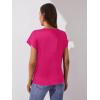 imageFloerns Womens Casual Cap Sleeve Leopard Print Satin Silk Blouse TopsHot Pink