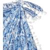 imageFloerns Womens Sheer Beach Swimwear Cover Up Wrap Mini SkirtBlue and White