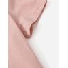 imageFloerns Girls Casual V Neck Short Sleeve Solid Crop Tops Tee ShirtsPlain Pink