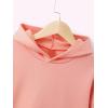 imageFloerns Girls Heart Graphic Print Long Sleeve Hooded Sweatshirt Pullover TopsCoral Pink