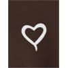 imageFloerns Girls Heart Graphic Print Long Sleeve Hooded Sweatshirt Pullover TopsDeep Brown