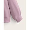 imageFloerns Girls Heart Graphic Print Long Sleeve Hooded Sweatshirt Pullover TopsDusty Purple