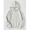 imageFloerns Girls Heart Graphic Print Long Sleeve Hooded Sweatshirt Pullover TopsLight Grey Cherry