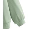 imageFloerns Girls Heart Graphic Print Long Sleeve Hooded Sweatshirt Pullover TopsMint Green Heart