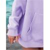 imageFloerns Girls Heart Graphic Print Long Sleeve Hooded Sweatshirt Pullover TopsPurple Floral
