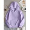 imageFloerns Girls Heart Graphic Print Long Sleeve Hooded Sweatshirt Pullover TopsPurple Floral