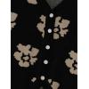 imageFloerns Womens Argyle V Neck Button Front Cardigan Sleeveless Knit Sweater VestBlack Flower