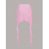 imageFloerns Womens Asymmetrical Side Ruched Ruffle Trim Low Waist Mini SkirtPink