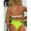 imageFloerns Womens Cut Out Fishnet Teddy Lingerie Mesh One Piece BodysuitBright Green