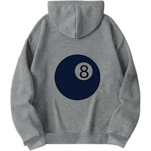 imageFloerns Girls Heart Graphic Print Long Sleeve Hooded Sweatshirt Pullover TopsPale Grey