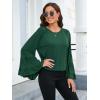 imageFloerns Womens 70s Western Flowy Bell Sleeve Blouse Tops ShirtsForest Green