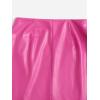 imageFloerns Womens Faux Leather Bodycon Split Mini SkirtHot Pink