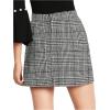 imageFloerns Womens Plaid High Waist Bodycon Mini SkirtA Grey