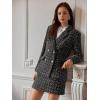 imageFloerns Womens Plaid High Waist Bodycon Mini SkirtBlack Dull