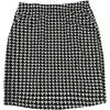 imageFloerns Womens Plaid High Waist Bodycon Mini SkirtBlack Ink Houndstooth