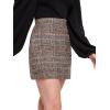 imageFloerns Womens Plaid High Waist Bodycon Mini SkirtGrey Orange
