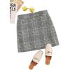 imageFloerns Womens Plaid High Waist Bodycon Mini SkirtGrey Plaid