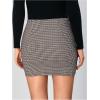 imageFloerns Womens Plaid High Waist Bodycon Mini SkirtMulticoloured