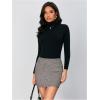 imageFloerns Womens Plaid High Waist Bodycon Mini SkirtMulticoloured