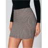 imageFloerns Womens Plaid High Waist Bodycon Mini SkirtMulticoloured
