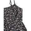 imageFloerns Womens Summer Floral Cherry Print A Line Short Cami DressBlack Multi