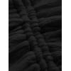 imageFloerns Womens Tie Backless Sleeveless Ruched Knitted Halter Crop TopAblack