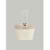 imageFloerns Womens Tie Backless Sleeveless Ruched Knitted Halter Crop TopBeige