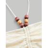 imageFloerns Womens Tie Backless Sleeveless Ruched Knitted Halter Crop TopBeige