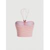 imageFloerns Womens Tie Backless Sleeveless Ruched Knitted Halter Crop TopLight Pink