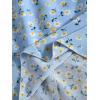 imageFloerns Womens Frill Tie Front Ditsy Floral Short Sleeve A Line DressBlue Floral