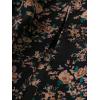 imageFloerns Womens Plus Size Ditsy Floral Flared Midi Skirt Polka Dots Pleated SkirtsBlack