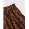 imageFloerns Womens Plus Size Ditsy Floral Flared Midi Skirt Polka Dots Pleated SkirtsBrown Black
