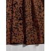 imageFloerns Womens Plus Size Ditsy Floral Flared Midi Skirt Polka Dots Pleated SkirtsBrown Black