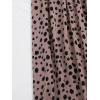 imageFloerns Womens Plus Size Ditsy Floral Flared Midi Skirt Polka Dots Pleated SkirtsDark Pink